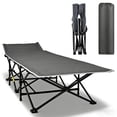thumbnail image 1 of Lightweight Folding Camping Cot, Portable Outdoor Sleeping Cot with Carrying Bag for Home Office Nap Hiking , 330LBS Weight Capacity, 1 of 7