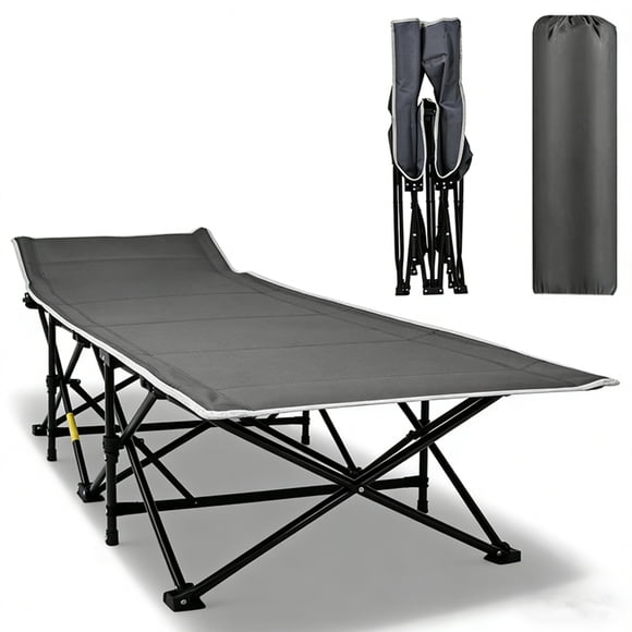 Lightweight Folding Camping Cot, Portable Outdoor Sleeping Cot with Carrying Bag for Home Office Nap Hiking , 330LBS Weight Capacity