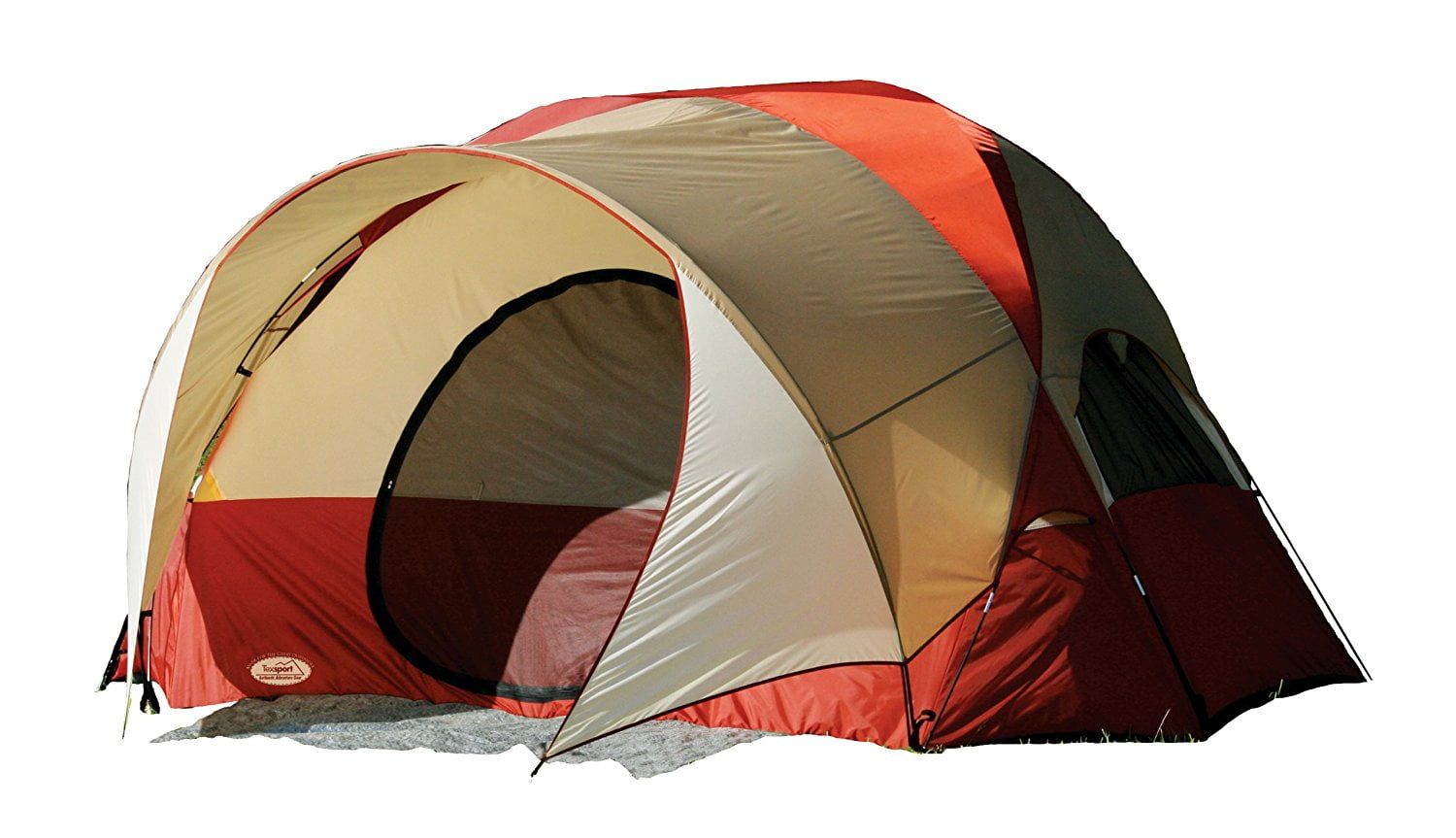 Texsport Clear Creek 3 Person Vestibule Tent (Red/Tan 8Feet X 10Feet