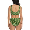 thumbnail image 3 of Daiia Crayfish Army Women's Bikini Set Two Piece Swimsuit High Waisted Bikini Adjustable Straps Bikini Perfect for Beach, Pool, and Summer Vacation-Small, 3 of 9