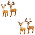 thumbnail image 2 of Gregiular 4 Pcs Plush Deer Model Christmas Reindeer Decor Kid' Toy Simulation Deer, 2 of 5