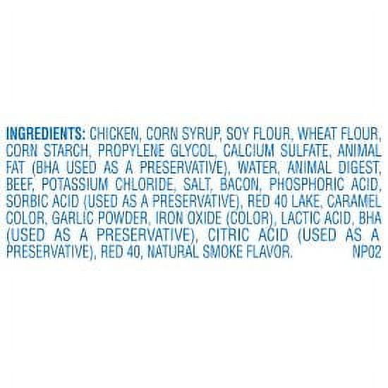 (4 pack) Canine Carry Outs Beef & Bacon Flavor Dog Treats, 4.5oz Bag