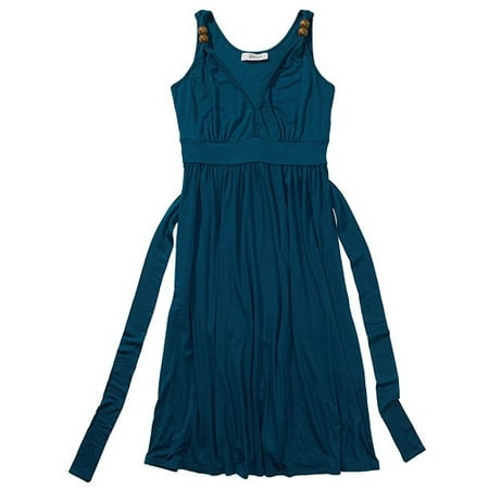 Women's Jersey Dress with Wood Beads