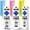 3 White Remote+Glow Blue&Pink&Yellow, variant on (Pack of 3) Replacement Remote Only for Roku TV with Soft Silicone Protective Cover (Glow in The Dark), Universal Remote for TCL/Onn/Hisense/Sharp/Element/Philips Roku Smart TV (Elegant White)