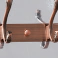 thumbnail image 3 of Unique Bargains 10 Dual 3 Hooks Coat Rack Wall Hooks Coat Hooks Copper Tone.Plating, 3 of 4