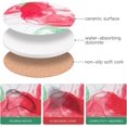 thumbnail image 4 of Geichan sous-Verres pour Boissons avec Support Doré, Ensemble de sous-Verres en Marbre Absorbant avec Base en Liège pour Protection de Table, 4 of 8