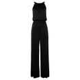 thumbnail image 4 of LASCANA Women's Halter Neck Jumpsuit Smocking, 4 of 5