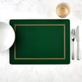 thumbnail image 6 of Pimpernel Classic Emerald Collection Placemats | Set of 4 | Heat Resistant Mats | Cork-Backed Board | Hard Placemat Set for Dining Table | Measures 15.7” x 11.7”, 6 of 7
