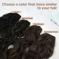thumbnail image 6 of Invisible Wire Hair Extensions with Transparent Headband Adjustable Size 4 Secure Clips Long Wavy Secret Wire Hairpiece 24 Inch Natural Black for Women, 6 of 8