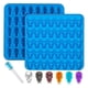 thumbnail image 1 of 2Pcs Gummy Skull Molds Silicone,Chocolate Gummy Molds with 1 Droppers Nonstick Food Grade Silicone, 1 of 5