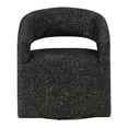 thumbnail image 3 of Devin Swivel Chair in Midnight Black Fabric, 3 of 8
