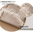 thumbnail image 4 of Accesorio para el cabello de la boda, corona de flores para el cabello, joyería para la cabeza de la boda, diadema de boda, tocados de enredaderas de hojas de flores, para novia, niñas, boda oso de fresa Electrónica, 4 of 5