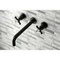 thumbnail image 2 of Kingston Brass KS8025BEX Essex Two-Handle 3-Hole Wall Mount Roman Tub Faucet in Oil Rubbed Bronze, 2 of 7