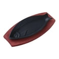 thumbnail image 2 of Lipstore Griddle Steak Fry Plate Shaped Fryer Gratin Dish for Induction Cookware A, 2 of 8