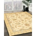 thumbnail image 2 of Ahgly Company Indoor Square Abstract Orange Oriental Area Rugs, 3' Square, 2 of 6