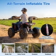 thumbnail image 7 of WOWEHICLE 24V 4WD Kids Ride On ATV, 800W Electric 4-Wheeler with 2 Seats, Max 5 MPH, Ages 3-8, Black, 7 of 7