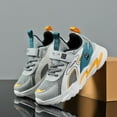 thumbnail image 4 of Children's sports running shoes mesh breathable sports shoes Gray Orange, 4 of 5