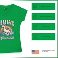 thumbnail image 6 of Believe in Yourself Unicorn Women's V-Neck T-shirt Colorful Rainbow Magical Pony, 6 of 7
