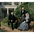 thumbnail image 2 of Johan Heinrich Neuman 22x20 Gold Ornate Framed and Double Matted Museum Art Print Titled - Portrait of the Metelerkamp Family, 2 of 4