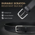 thumbnail image 5 of JASGOOD Men's Full Grain Leather Belt, 1.4" Wide Leather Belt with Scratch-Resistant Pin Buckle for Jeans & Khakis, 5 of 7