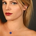thumbnail image 4 of Clara Pucci 14K Rose Solid Hypoallergenic Gold 3Ct Tanzanite Round Brilliant Cut Solitaire Designer Necklace Pendant For December, 4 of 6