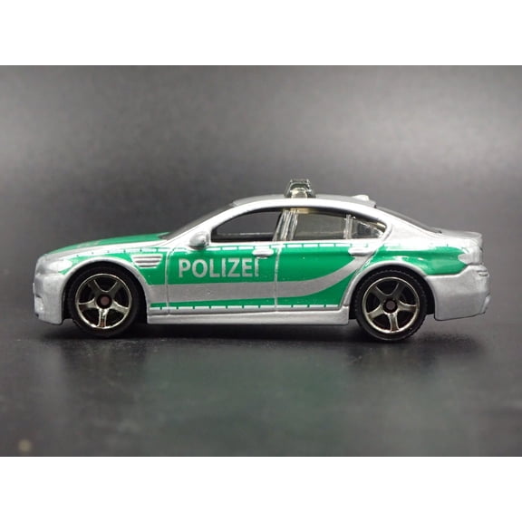 Open Box 2011-2016 BMW M5 POLICE POLIZEI CAR F10 SILVER 1:64 SCALE DIECAST MODEL CAR