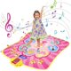 thumbnail image 1 of Tapete de baile, juguetes para juegos de baile, regalo para niñas y niños de 3 a 12 años, tapete de juego de baile electrónico con 8 niveles de desafío, música incorporada, iluminación LED sensible al, 1 of 3