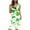 Green, variant on Censtreet Women's Fashion Casual Round Neck Nightgown,Printed with Pocket Dress,Sleeveless Sleepwear Loungewear for Women
