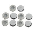thumbnail image 1 of 10Pcs Tapa de Prensaestopas Redonda Roscada Rosca Cubierta Gris GLW-M20G Nailon con Arandela, 1 of 3