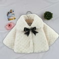 thumbnail image 4 of Atogsazn Baby Girl's Fleece Jacket Toddler Fuzzy Long Sleeve Jackets Plush Winter Warm Clothes Outfit 01-Beige 1-2 Years, 4 of 6