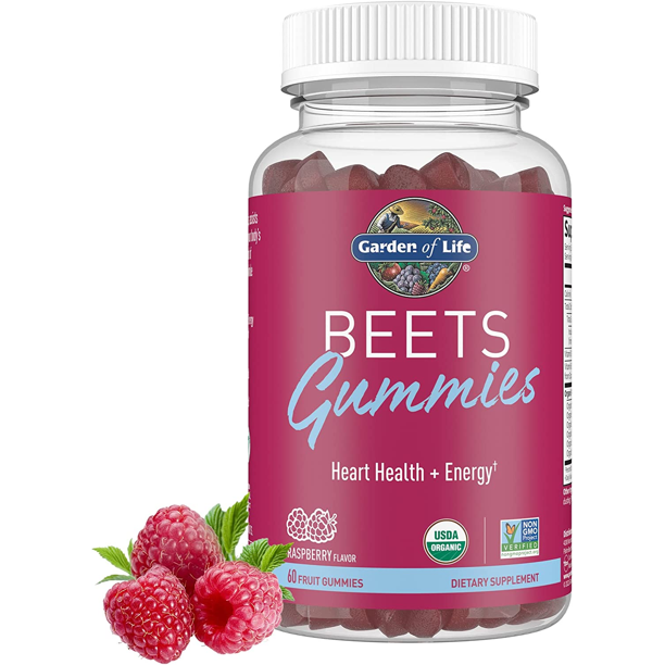 Organic Beet Root Gummies Made from Pectin with Antioxidants, Vitamin C