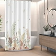 thumbnail image 4 of Lfeey Bohemian Floral Design Shower Curtain, Waterproof Polyester Fabric for Bathroom Decor, with Hooks, 72x84 inch, 4 of 6