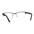 thumbnail image 4 of Mens Half Metal Rim Powered Bifocal Reading Eyeglasses Gunmetal Black 1.0, 4 of 4