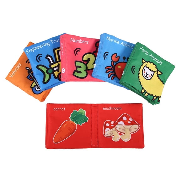 Libro de tela infantil, 6 piezas/juego de libro de tela infantil Libro de tela para niños Libro infantil fiel a su promesa