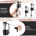thumbnail image 3 of Universal Toilet Flusher Replacement Kit, 2-Inch Flapper, Fill Valve, Toilet Handle Lever, Adjustable, Easy to Install, 3 of 8