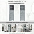 thumbnail image 3 of Aukfa 68'' Bathroom Cabinet with Drawers and Shelves,Freestanding Tall Storage Cabinet - Grey, 3 of 8
