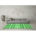 thumbnail image 3 of Ahgly Company Indoor Square Abstract Emerald Green Modern Area Rugs, 4' Square, 3 of 4