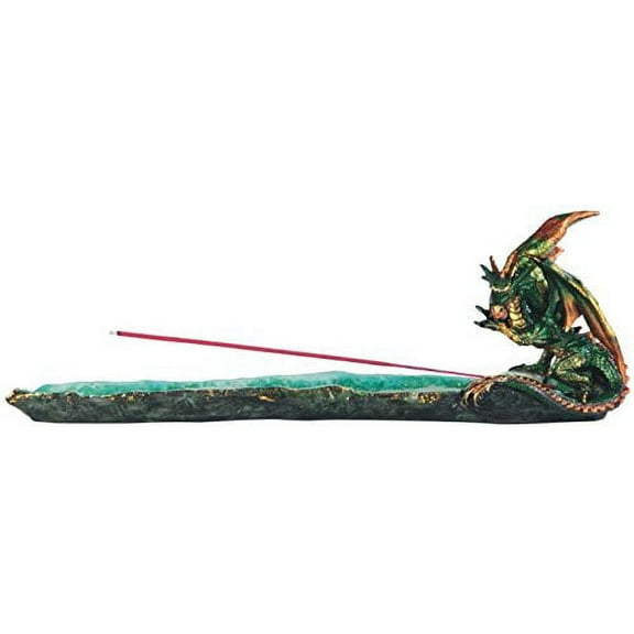 StealStreet SS-G-71434 Green Dragon Incense Burner, 13"