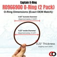 thumbnail image 3 of Captain O-Ring  Replacement R0966900 O-Ring for Jandy TruChlor R0966800 Cover Lid 2 Pack, 3 of 6