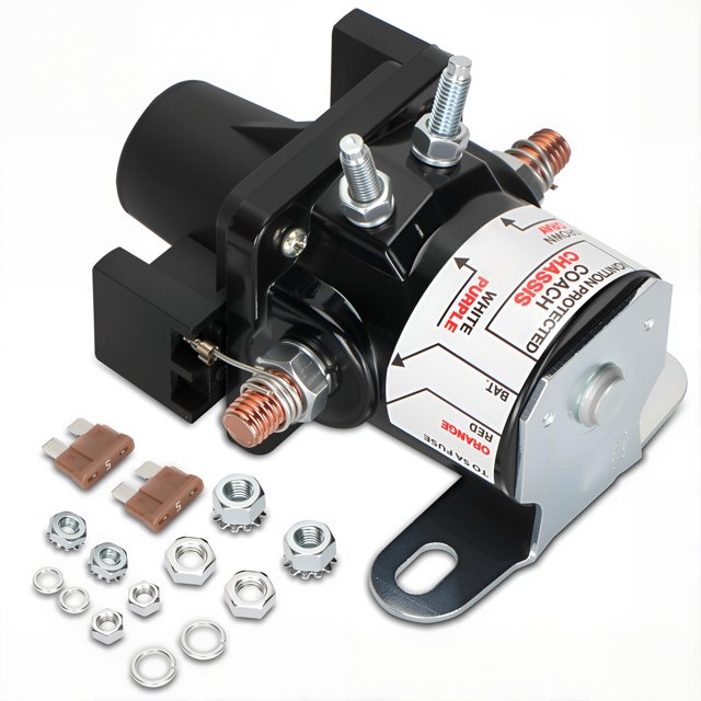 Relé de desconexión de batería Drkerr, solenoide biestable de 12 V, 100 A