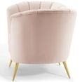 thumbnail image 4 of Armchair Accent Chair, Velvet, Pink, Modern Contemporary Urban Design, Living Lounge Room Hotel Lobby Hospitality, 4 of 7