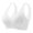 White, variant on Push up Jelly Bras for Women Comfortable Seamless Wireless Soft Support Bralettes Summer Cold Feeling Fixed Thin Cups Breathable Full Coverage Everyday Bras Light Green XXXL