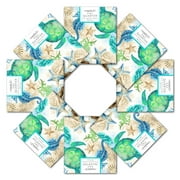 Fabric Editions Create It 18"x21" Cotton Turtles Precut Sewing & Craft Fabric, Multicolor 10 Pieces
