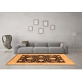 thumbnail image 3 of Ahgly Company Indoor Square Oriental Orange Industrial Area Rugs, 7' Square, 3 of 4