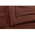 thumbnail image 4 of Reversible Down Alternative Super Soft Microfiber Chocolate King Blanket, 4 of 6