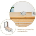 thumbnail image 3 of SHISUYAN Aluminum Watch Container Box with Lock Watch Storage Silver Case, 3 of 8
