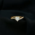thumbnail image 3 of Rosec Jewels Lab Diamond Heart Shape Ring (EF-VS Quality) - 7 mm Heart Promise Engagement Ring 1 Ct - with Jewelry Box, 10K Yellow Gold, US 6.00, 3 of 6