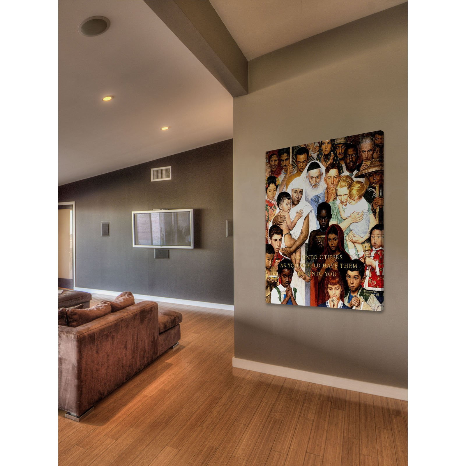Marmont Hill Golden Rule by Norman Rockwell Canvas Wall Art