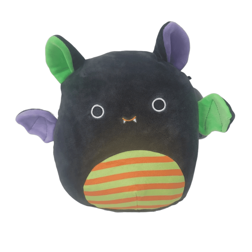 Squishmallows Official Kellytoys Plush 8 Inch Fariq the Black Bat Halloween Edition Ultimate Soft Stuffed Toy