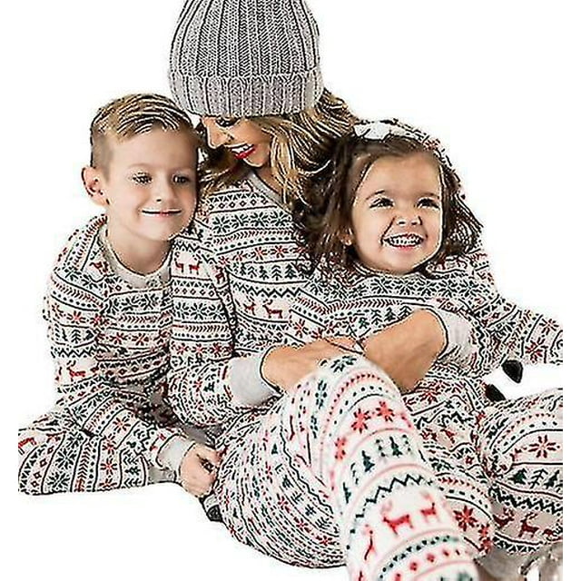Pyjamas de Noël pour la Famille, Ensembles de Pyjamas de Noël Assortis pour la Famille Vêtements de Nuit